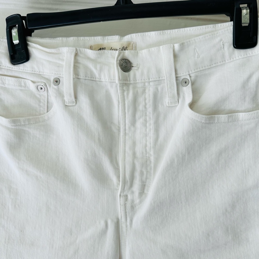Madewell Women's White Straight Leg Jeans